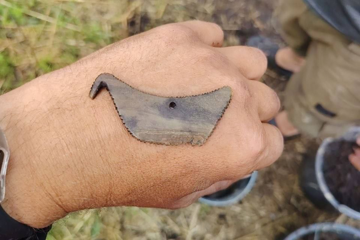 Archaeologists unearthed a rare 4,500-year-old bone amulet shaped like a duck at the Neolithic site of Osovets-2.