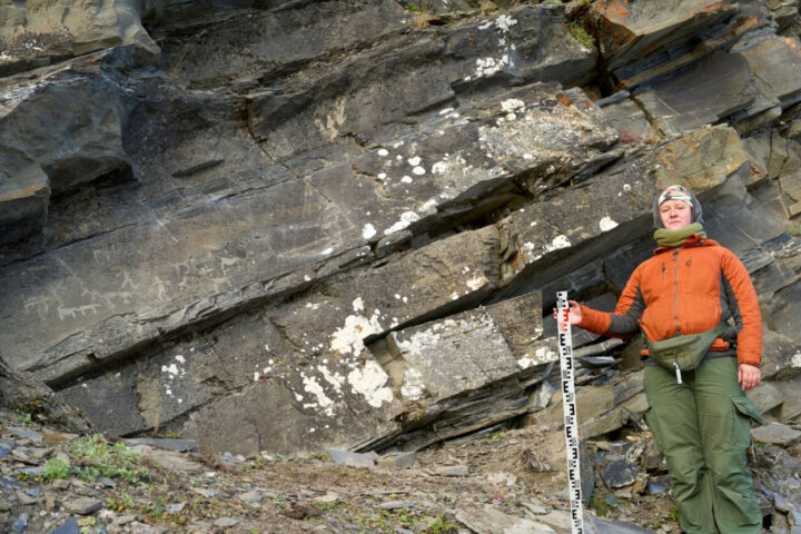 The newly identified Keininei I petroglyph site in Chukotka, Russia.